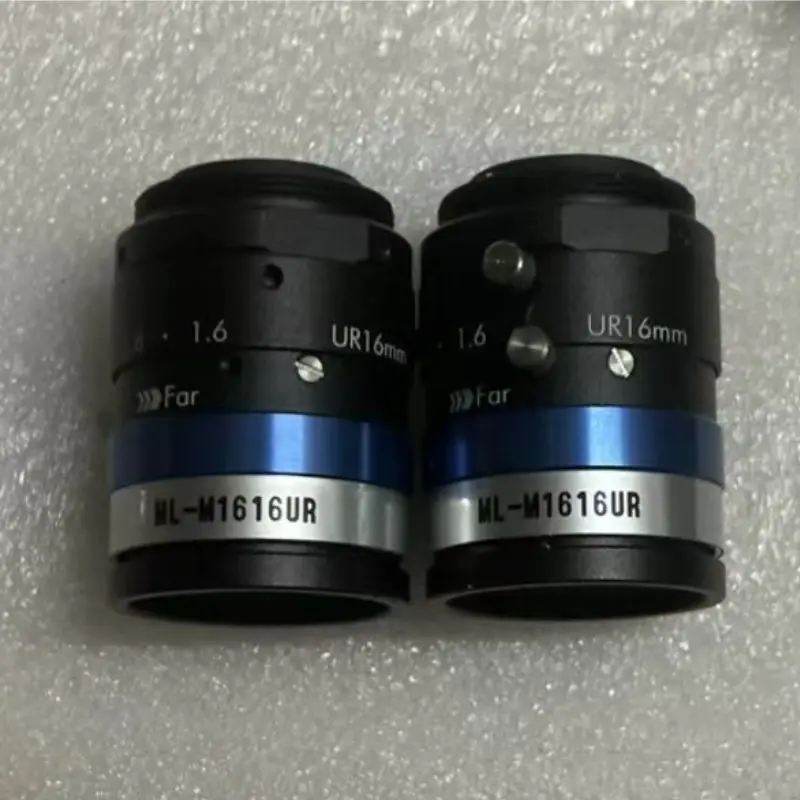 Second hand ML-M1616UR fixed focus industrial lens test OK, fast shipping