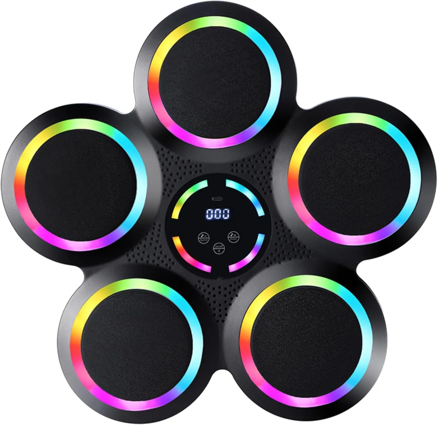 2026 New Arrival Electronic Home Gym Led Target Wall Mounted With Boxing Glove Training Smart Music Boxing Machinepromote Sales
