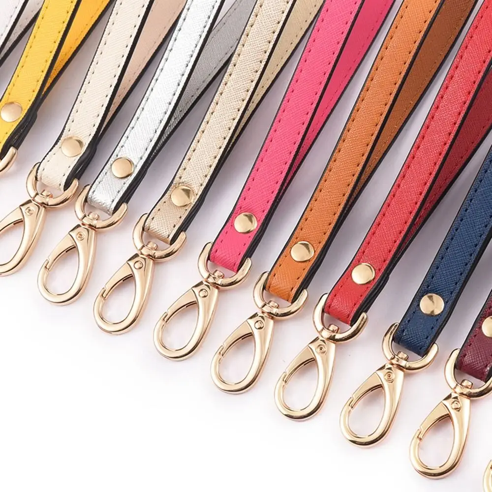 

Sweet Anti-Lost Leather Wrist Strap Clutches Strap Hand Carry Bag Belt Keychain Colourful Bag Accessories Girls