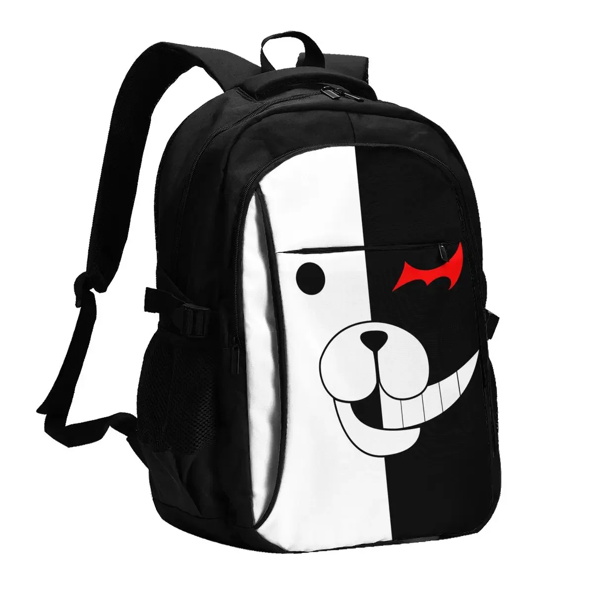 

Danganronpa Monokuma Travel Laptop Backpack, Business Water Resistant Laptop Backpack with USB Charging Port, College Bag