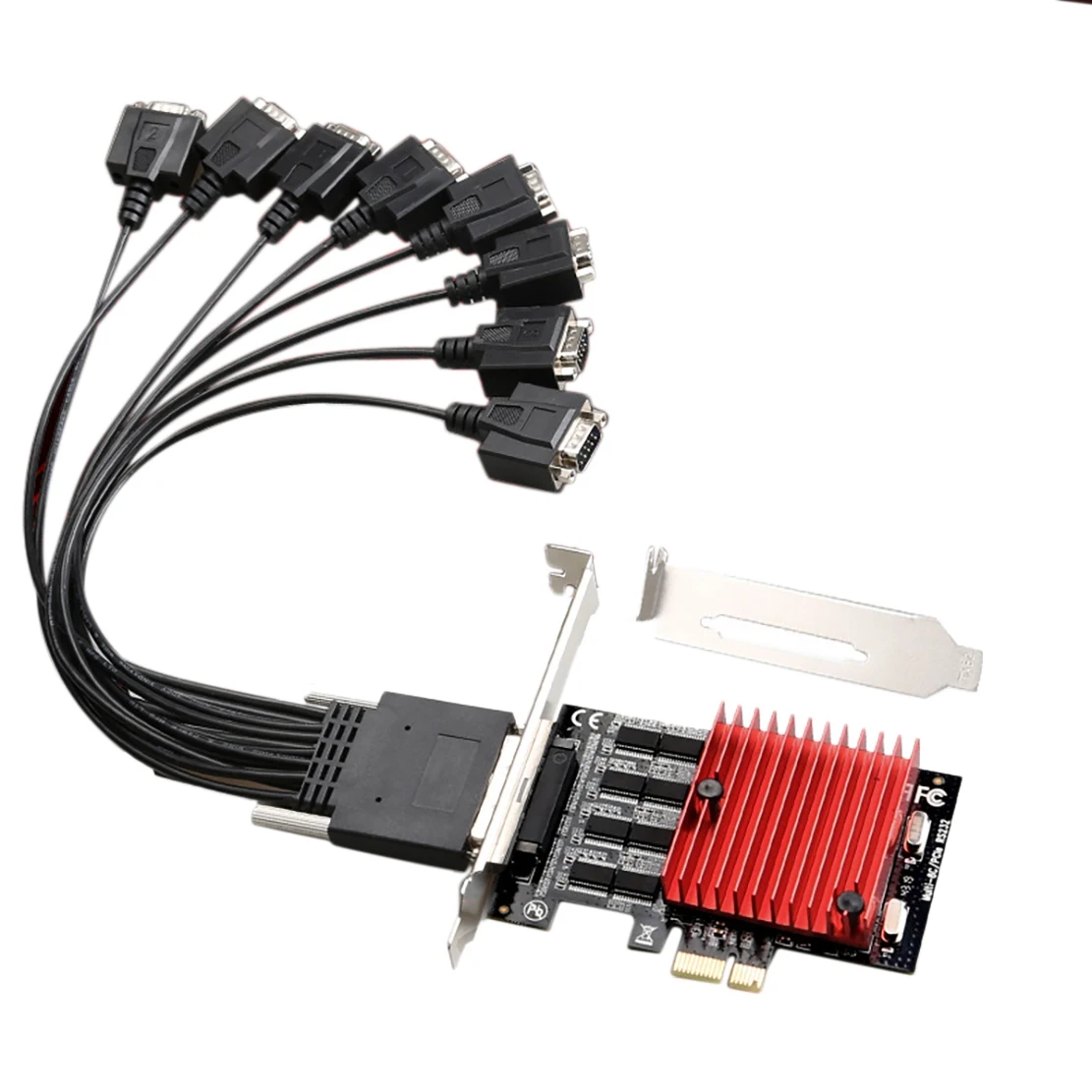 

Подходит для 8-портовой карты расширения PCIE RS232 PCI-E 8-портовая последовательная карта DB9, 8-чипсет, карта управления PCI-Express