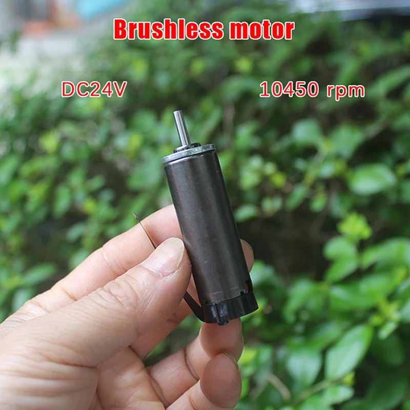 New 17mm Diameter Inner Rotor Brushless Motor Dual Ball Bearing DC12V-24V 10450RPM Neodymium Iron Boron Strong Magnetic Motor