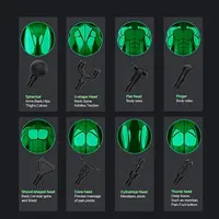 Pistola de masaje eléctrica 8 cabezales
