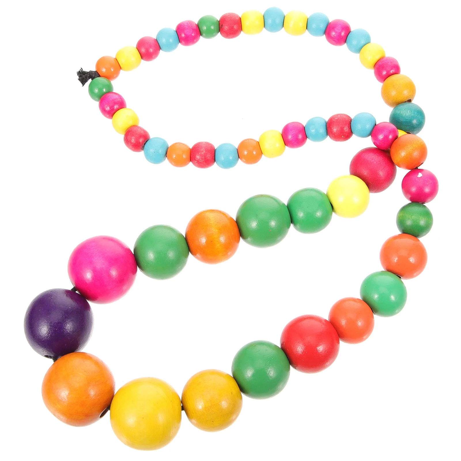 

Colorful Beaded Necklace Women Jewelry Necklaces for Choker Woman Wood Girls Women's