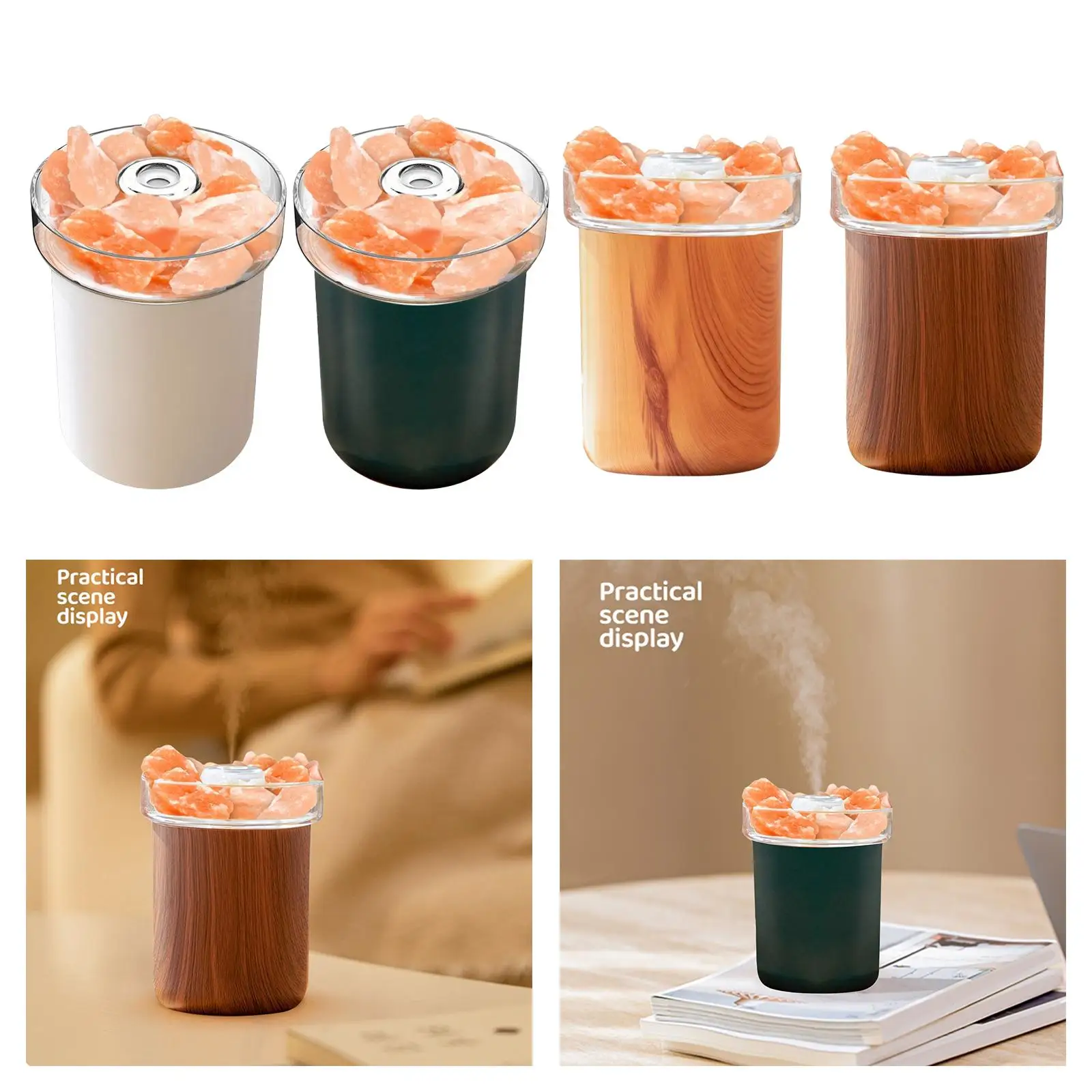 Olejki eteryczne lampa solna nawilżacz generujący chłodną mgiełkę lekki prezent dla dekoracja do domu i do sypialni