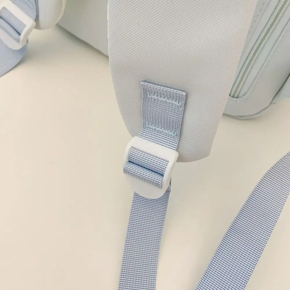 Повседневный студенческий школьный рюкзак большой емкости, однотонный рюкзак с бантом, водонепроницаемый школьный рюкзак с несколькими карманами в корейском стиле, детская