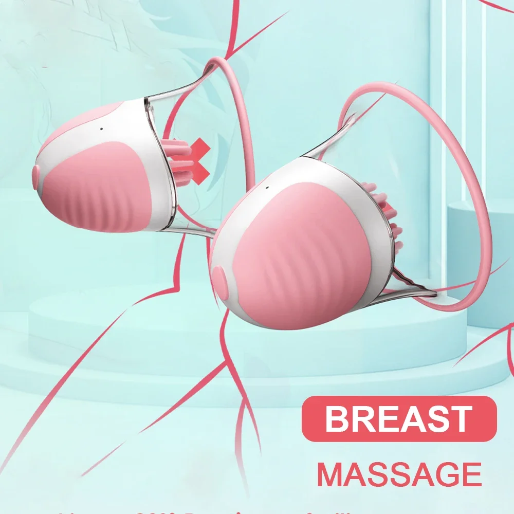 

Breast Enlargement Sucking Vibrator Rotation Vacuum Pump Chest Cover Sucker for Women Nipple Stimulation Masturbator Sex Toy