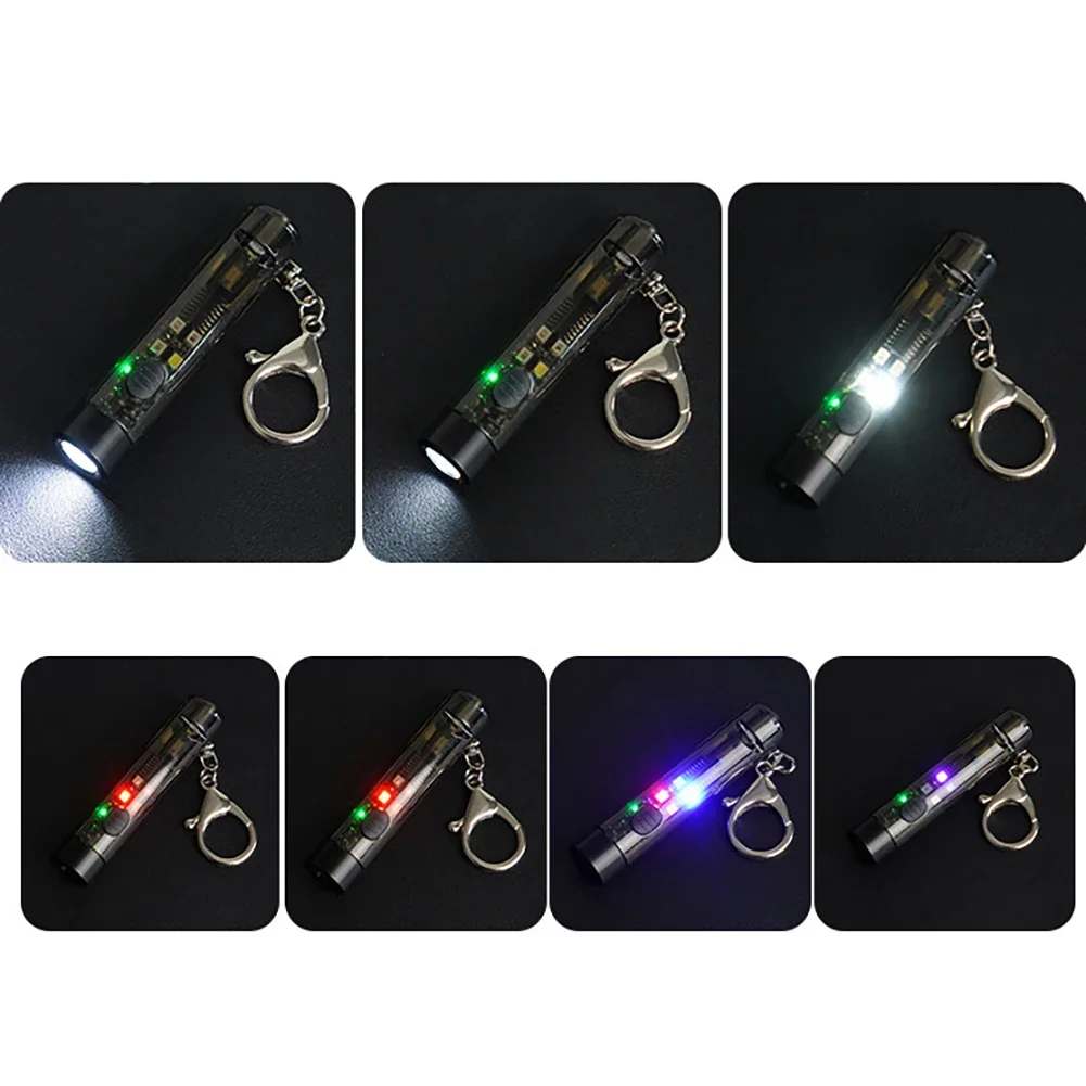 LED Keychain Flashlight 650 Lumens Outdoor Waterproof Portable Rechargeable Mini Flashlight For Hiking Camping Fishing drop ship