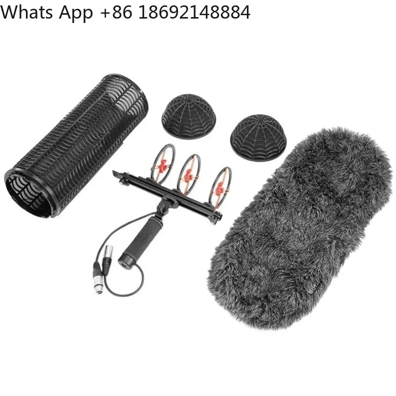 BY-WS1000 pig cage microphone suspension bracket pick rod windproof radio dynamic coil type wired