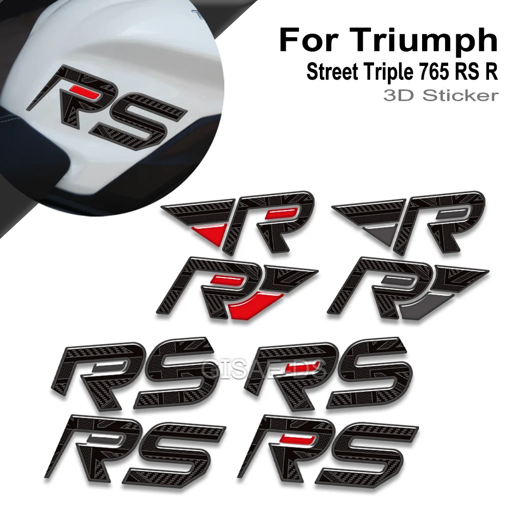 

Motorcycle For Triumph Street Triple 765 RS R 765R 765RS Stickers Decals Gas Fuel Oil Kit Knee Tank Pad Protector 2023 2024 2025