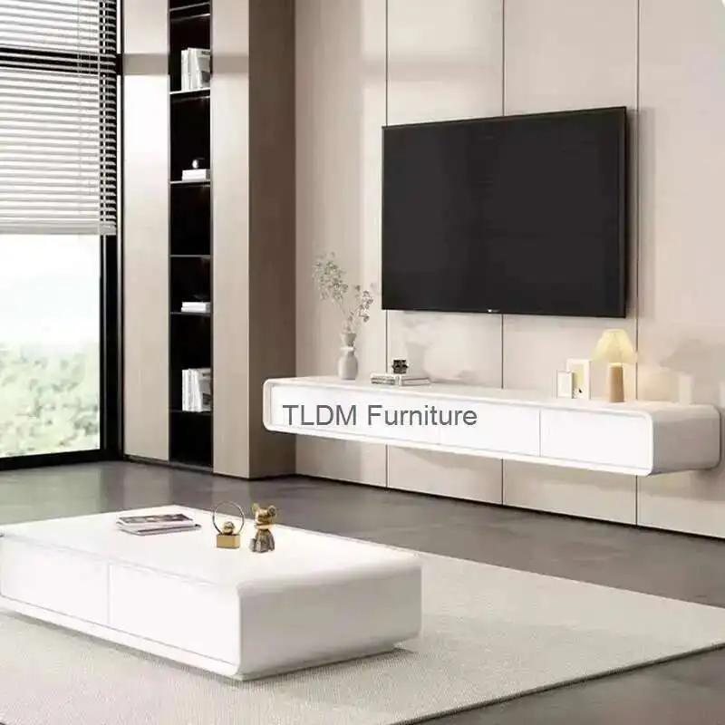 

White Living Room Tv Stands Fireplace Universal Organizer Storage Salon Designer Tv Table Modern Muebles Chinese Style Furniture