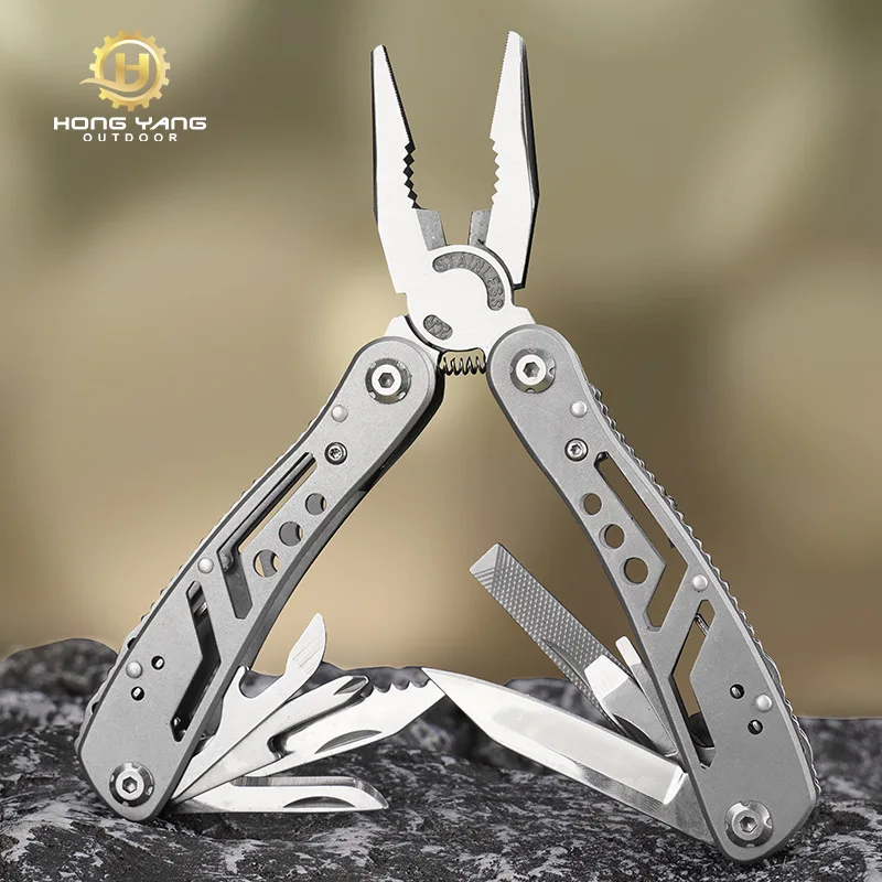 

Outdoor Stainless Steel Multifunctional Knife Pliers Folding Multi-Purpose Pliers Knife Portable Field Emergency Tools Pliers