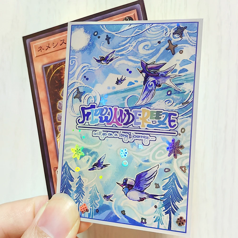 50Pcs/Set 63*90mm Anime Game YuGiOh YGO OCG Kawaii Flash Card Sleeve Floowandereeze Hobbies Collectibles Gift Toys