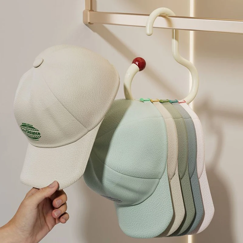 3 قطعة البلاستيك وشاح مستدير التعادل شماعات الدوبامين غير وسم قبعة تخزين هوك مكافحة زلة معلقة دائرة حلقة قبعة شماعات خزانة