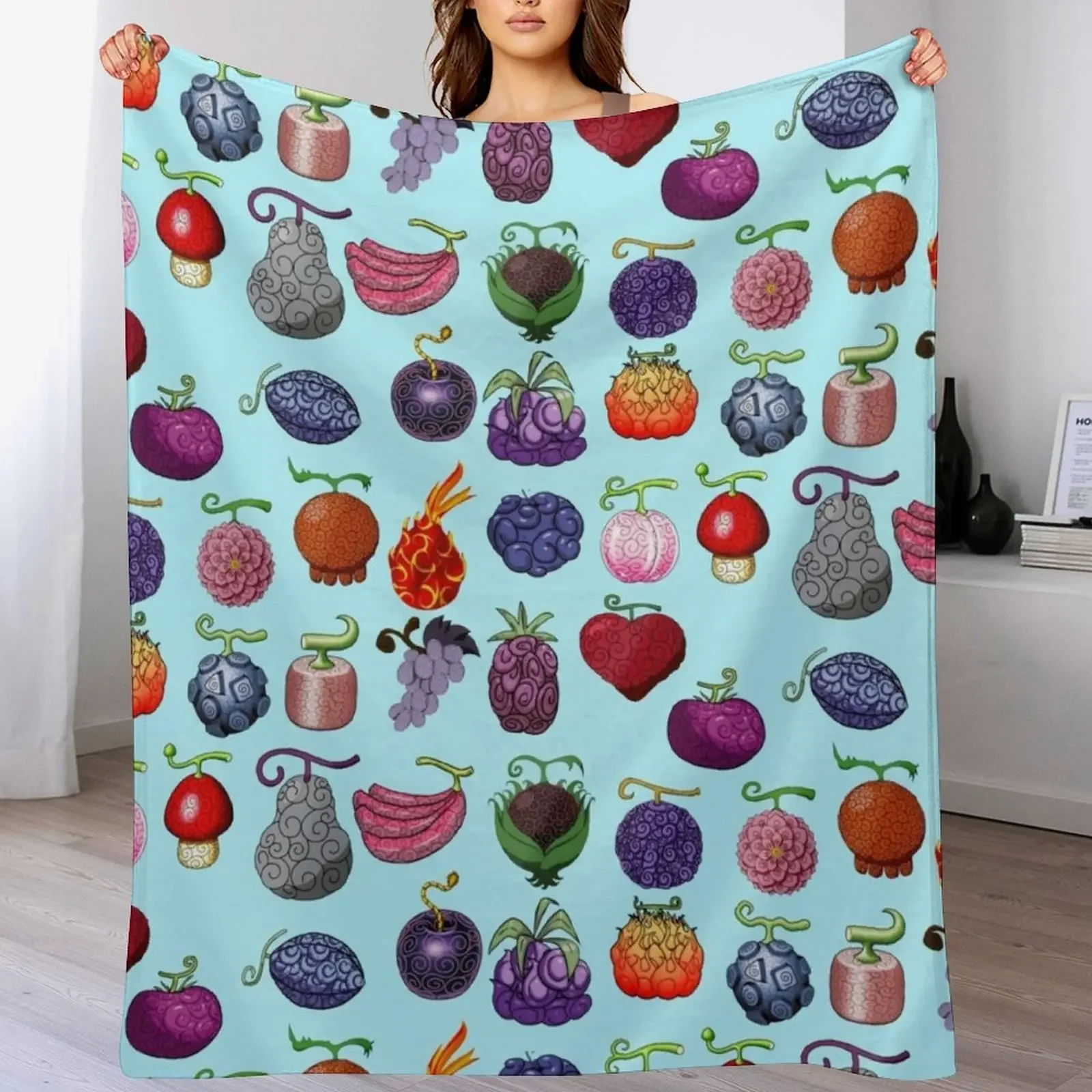 devil fruit pack Throw Blanket Heavy Bed Fashionable Blankets For Sofas Hair Blankets