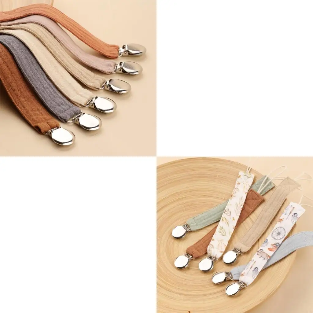 

6 шт., зажим для детской соски, цепочка для пустышки для новорожденных, ремень для соски, цепочка, держатель для детской соски,