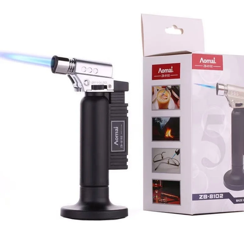 BBQ Kitchen High-end Firepower High Capacity Gas Lighter Metal Lighters Jet Torch Turbo Lighter Cigar Cigarette Lighters