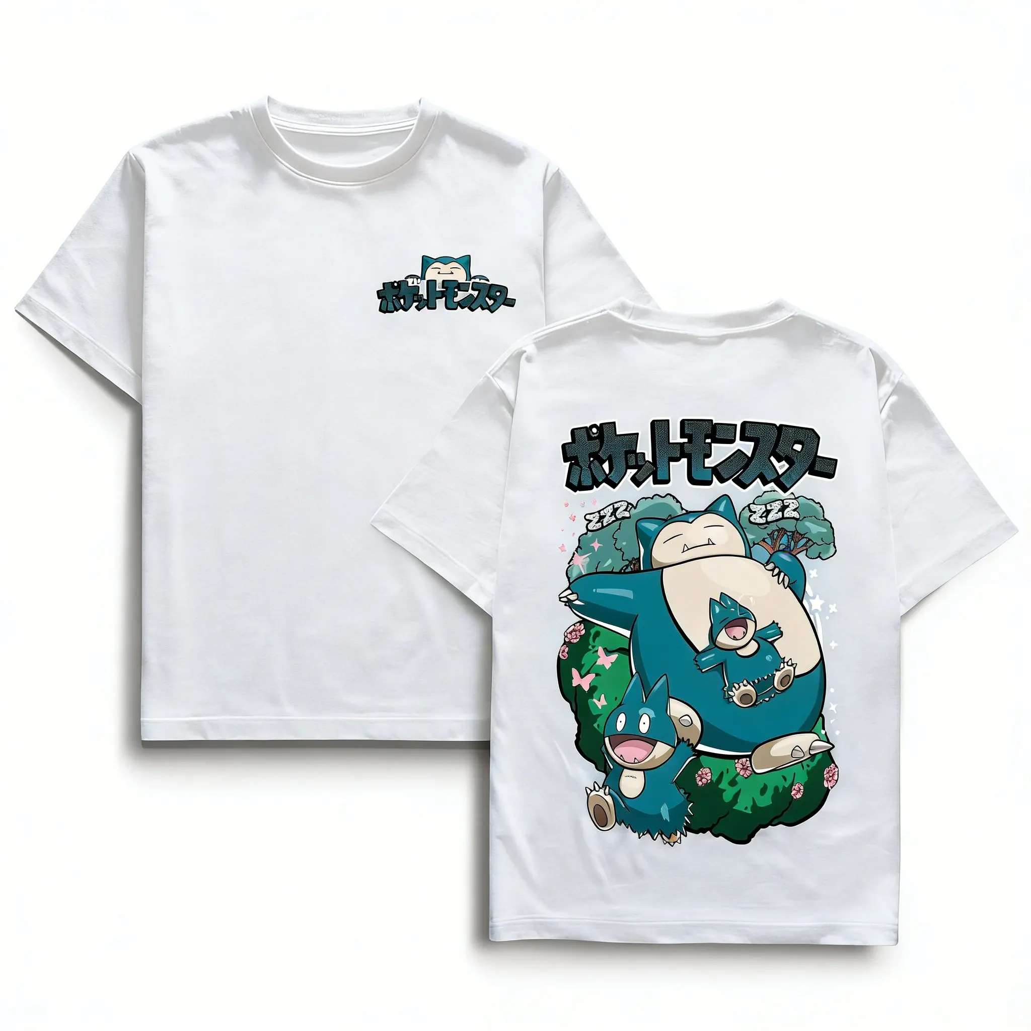 Pokemon Anime Graphic T Shirt Men Women 2026 Summer Y2k Short Sleeve Tee Casual Tops Snorlax Kawaii Streetwear Fashion