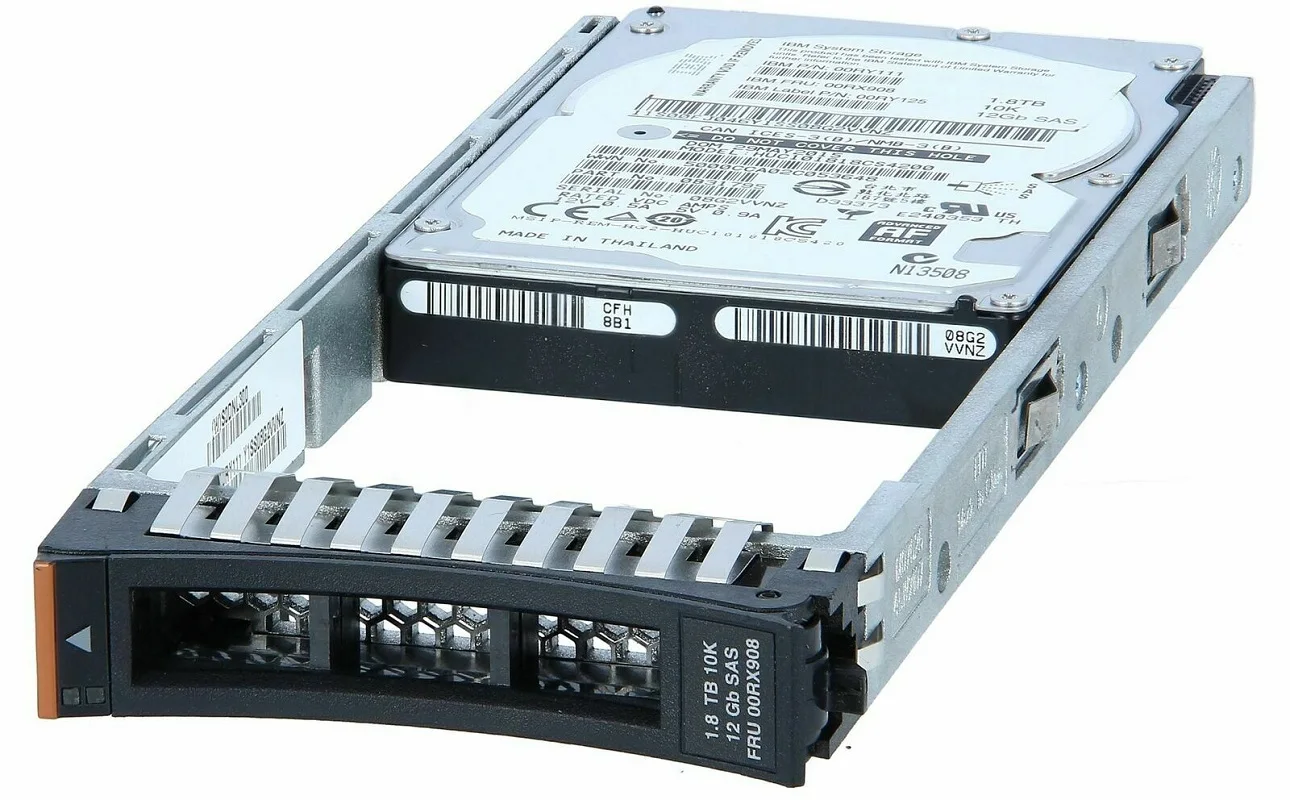 FOR 00RX908 1.8TB 10K SAS 2.5 12Gbps HDD Hard Drive - 2076-AHF4 - 00RY110