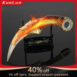16-18cm Five Claw Golden Dragon Claw Knife Rotatable Version Alloy Model Eagle Claw Weapon Game Karambit Knives Toys Safety Gift