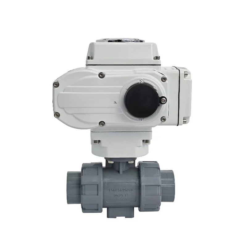 3in 4in DC12V DC24V AC380V AC220V 2 Way UPVC PVC PP water Plastic Electric ball valve