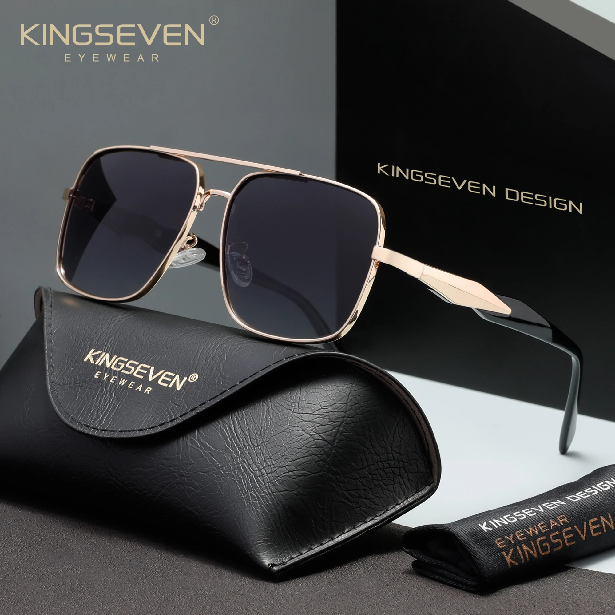 

KINGSEVEN Luxury Fashion Men's Sunglasses Polarized Women Men Driving Eyewear High Quality Oculos Gafas De Sol