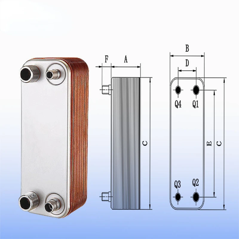 High quality stainless steel brazed plate heat exchanger price