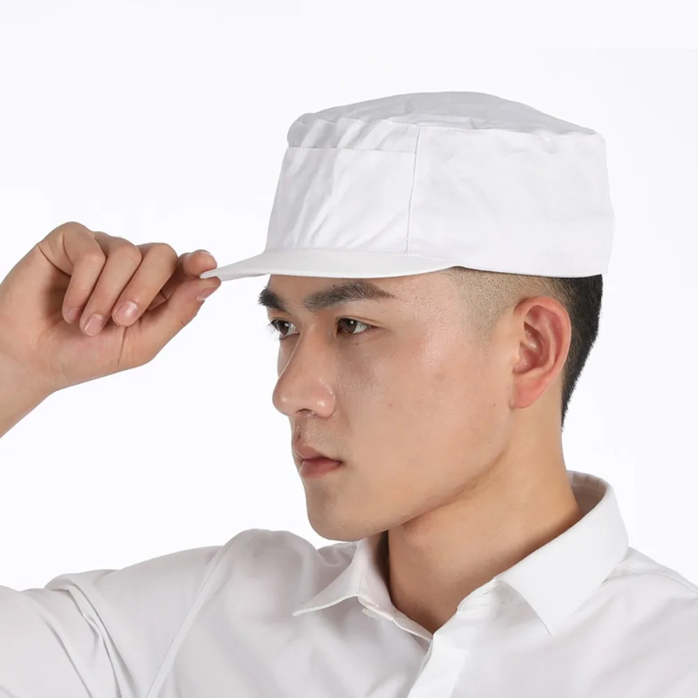 2pcs Mesh Workshop Hat Adjustable Anti-hair Loss Catering Staff Cap Full Cloth Resuable Dust Proof Work Caps Warehouses