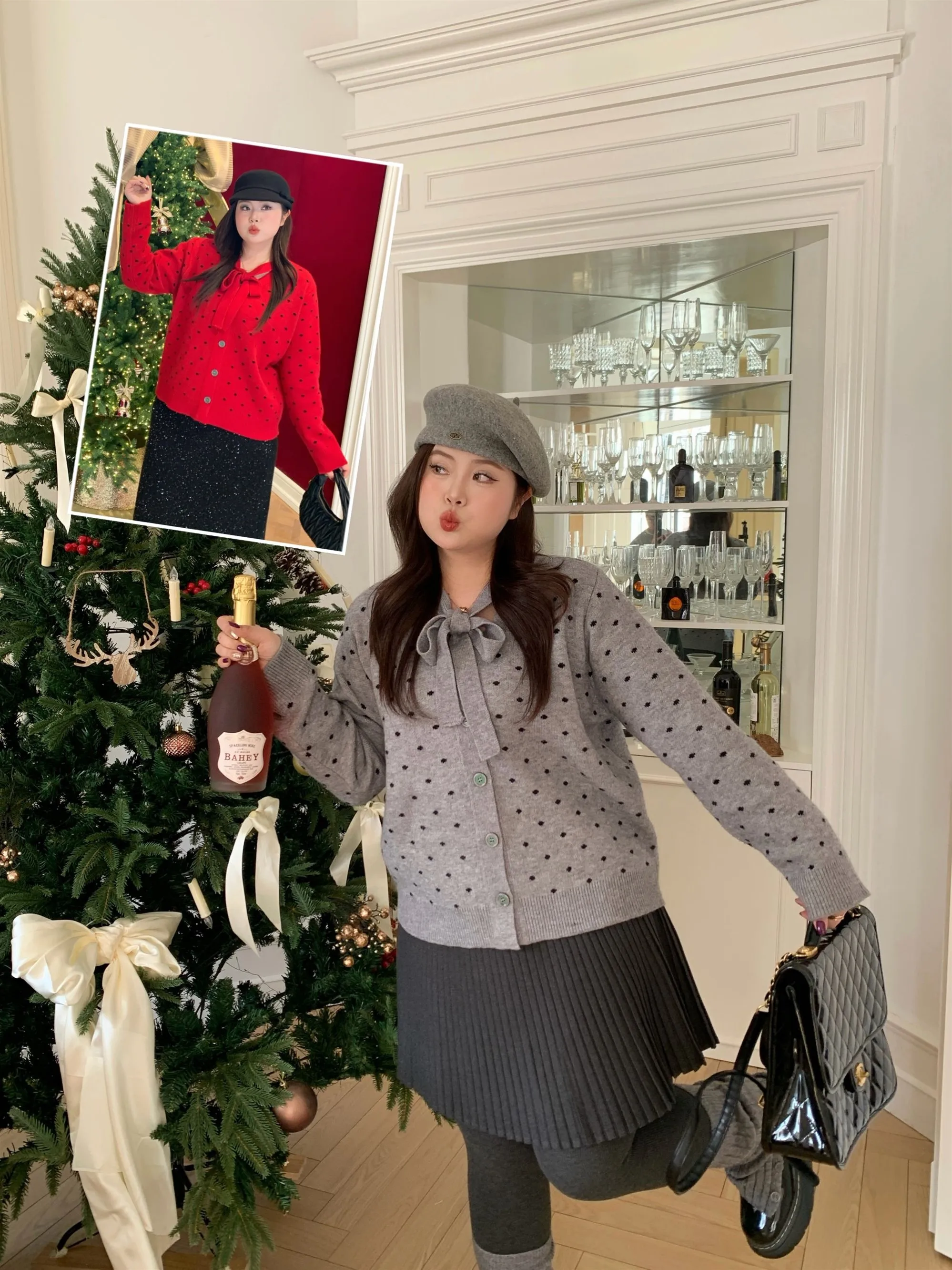 

Кардиган Cisas Season NailooStudio в горошек для девочек, корейский стиль, с поясом, свободный крой, из смесового полиэстера и нейлона