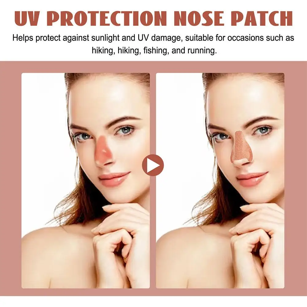 New 24pcs Sunscreen Nose Patch For Summer Outdoor Breathable Nose Skin Sun Protection Patch UV Protection Nose Mask Skin Care