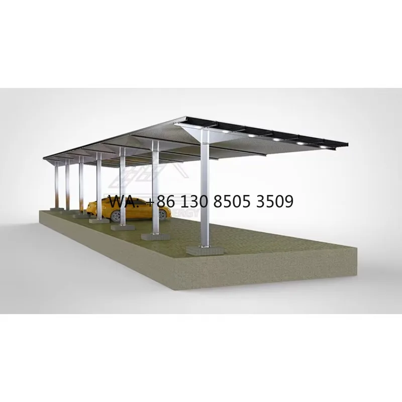CE Solar Carport Mounting Commercial Systems Hot Selling Waterproof Steel Single Column Structure