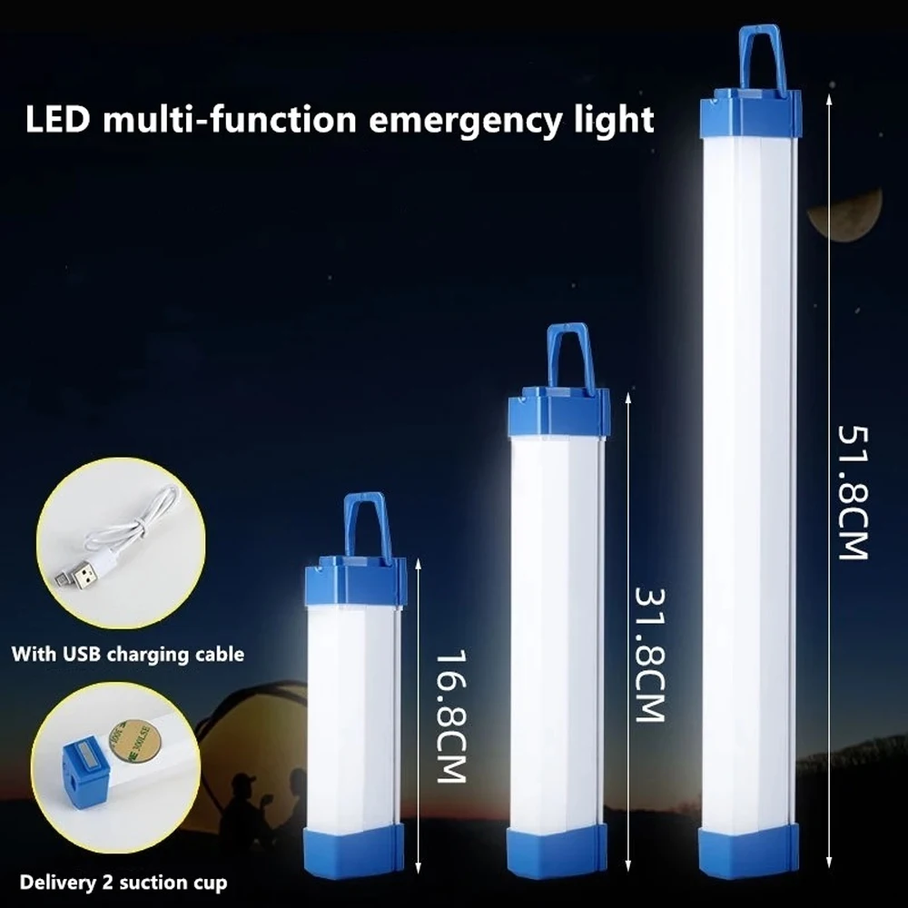 17/32/52CM T5 USB Rechargeable Magnetic Portable Emergency Camping Lamp LED Light Tube Outdoor Light Night Market Light DC 5V