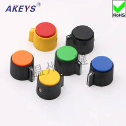 10 pcs KNP-21-6.0 band Switch knob with screws fixed electronic handwheel positioning shaft Selector Switch Knob cap