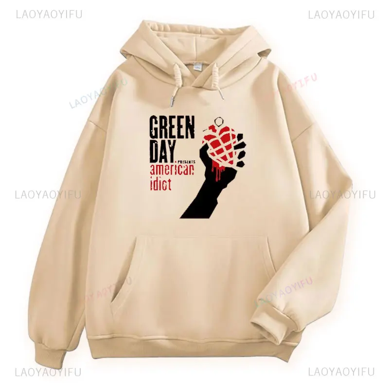 

Классическая новая мужская толстовка с капюшоном GREEN DAY, топы с принтом, винтажная модная женская повседневная мягкая пуловер, свитер, зимние удобные толстовки