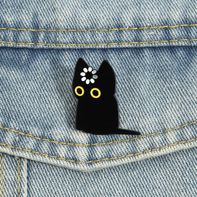 Badminton Meme - Black Cat Void Loading Enamel Pins