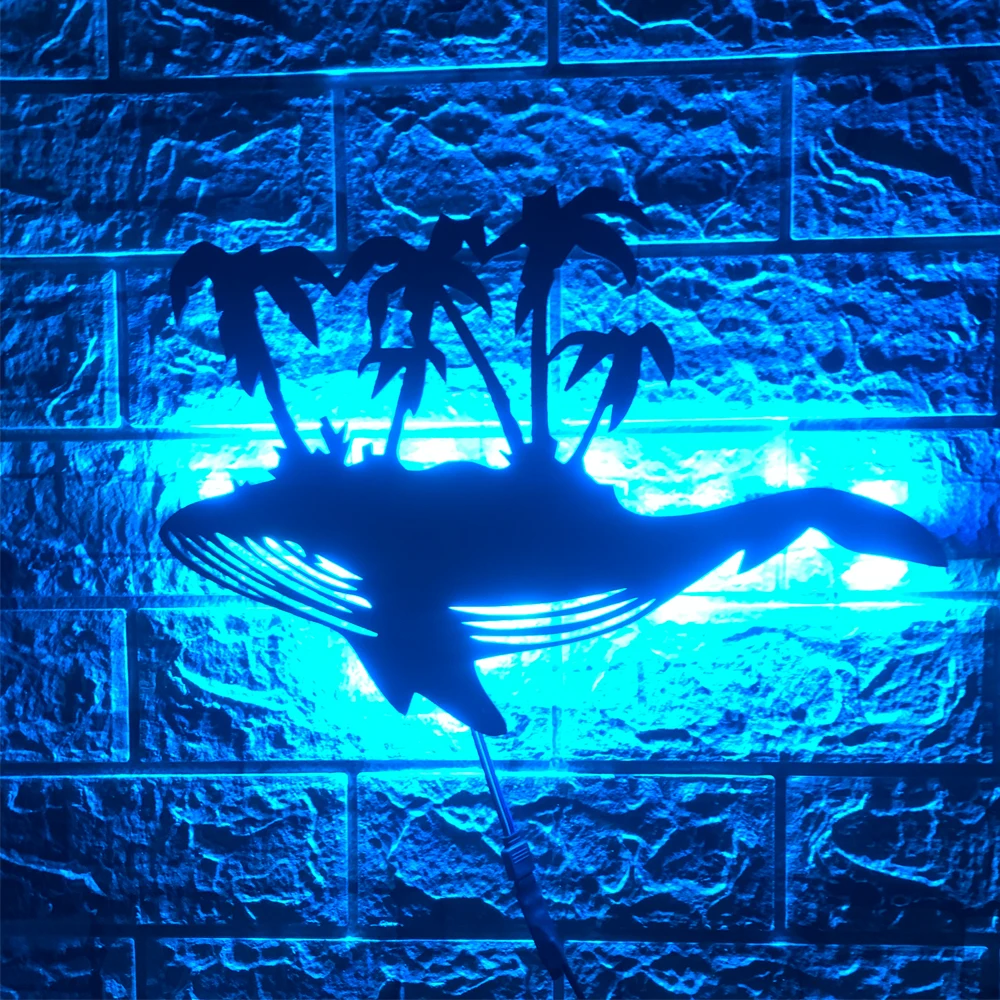 

ZK50 Hot Style Whale Luminous Color-Changing Night Light Home Decoration LED Wall Lamp Remote Control USB Hanging Gift