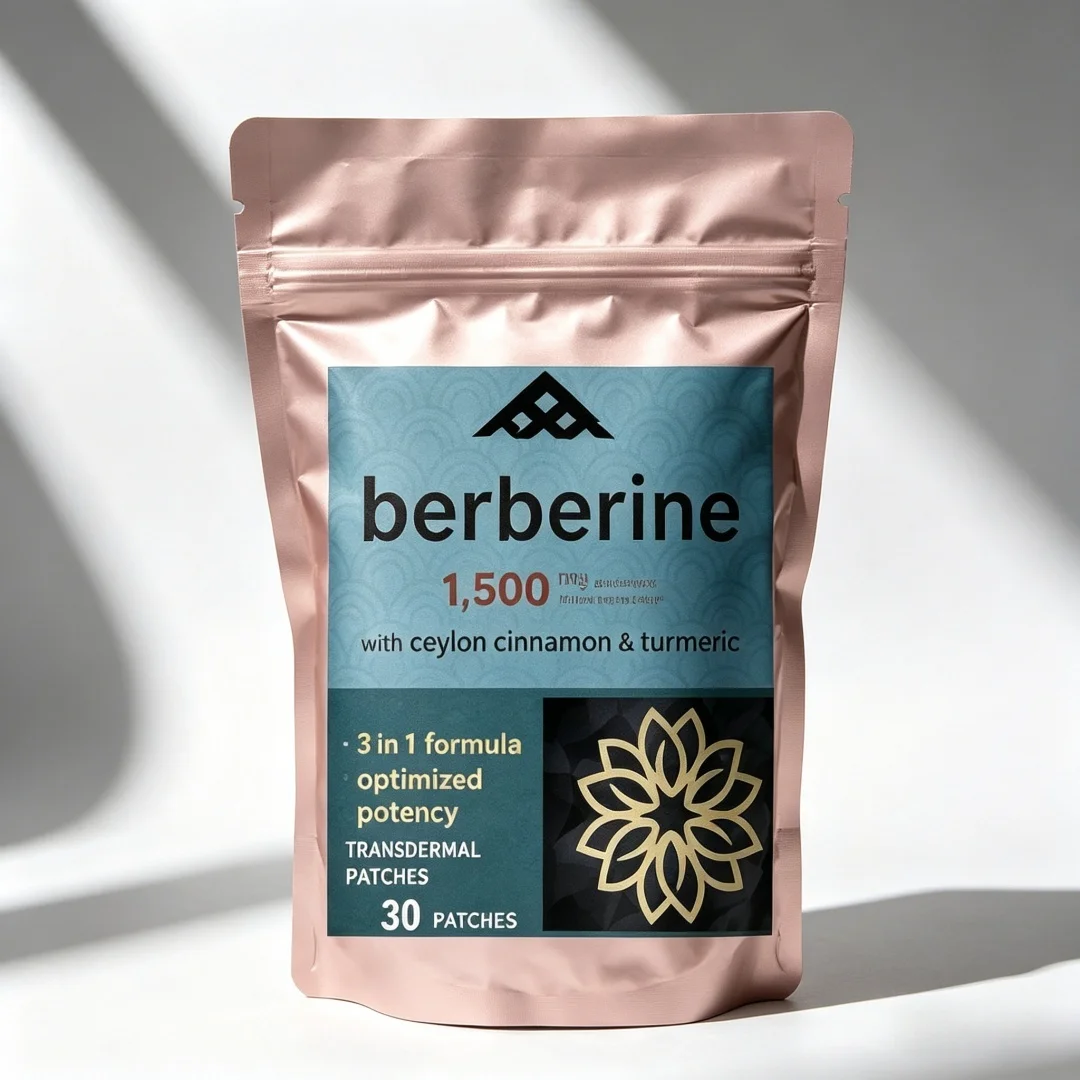 30 Patches Berberine Transdermal Patches With Ceylon Cinnamon,turmeric Support Immune System