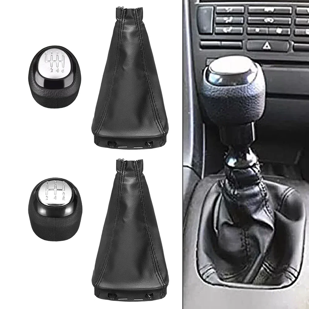 

5/6 Speed Gear Shift Knob For SAAB 9-3 2003-2012 Shift Handle Gear Knob Handball Shift PU Dust Cover 15*10*3cm Gaiter Boot Cover