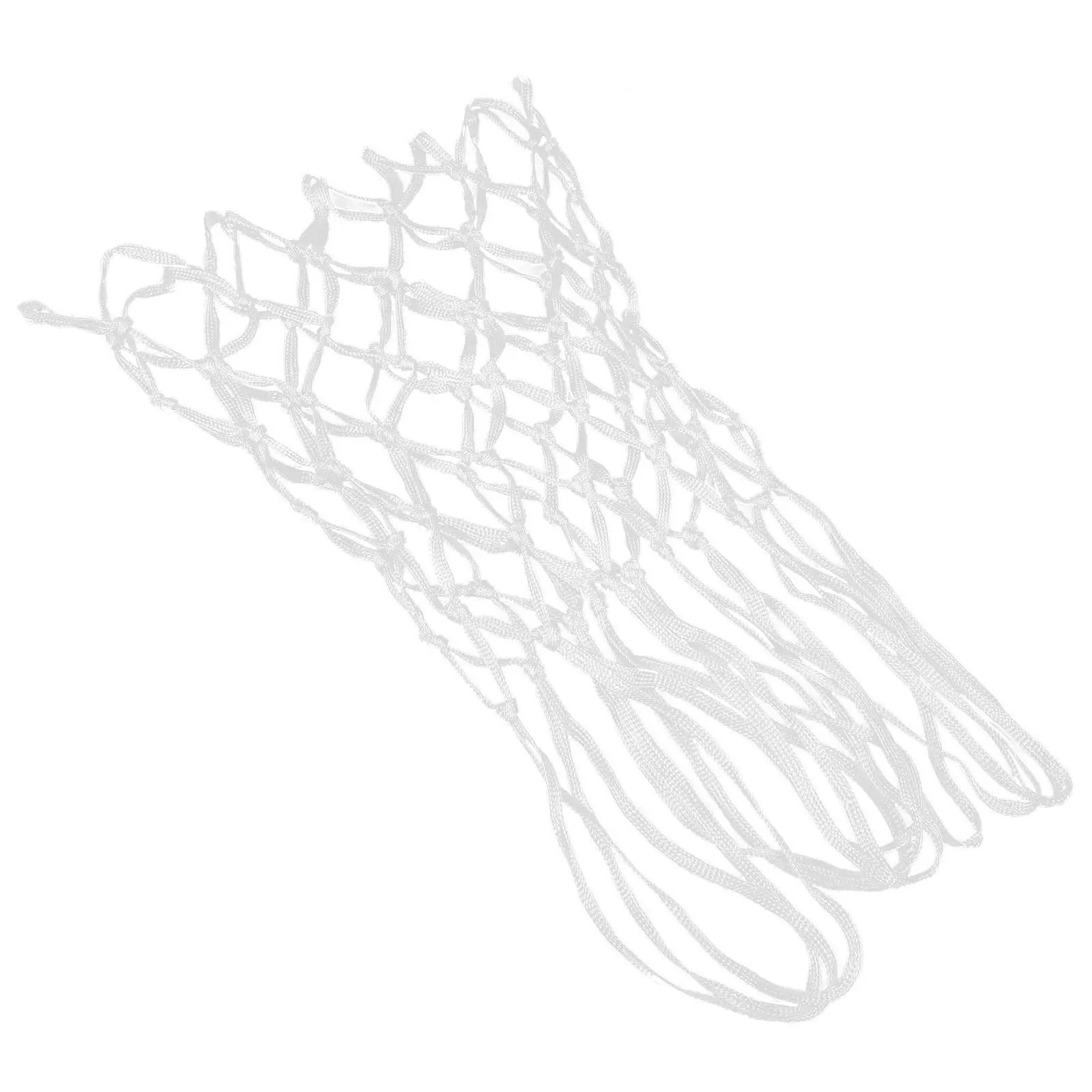 나일론 땋은 일반 크기 전문 농구 네트 교체 농구 네트 헤비 듀티 두꺼운 네트 12 (흰색)