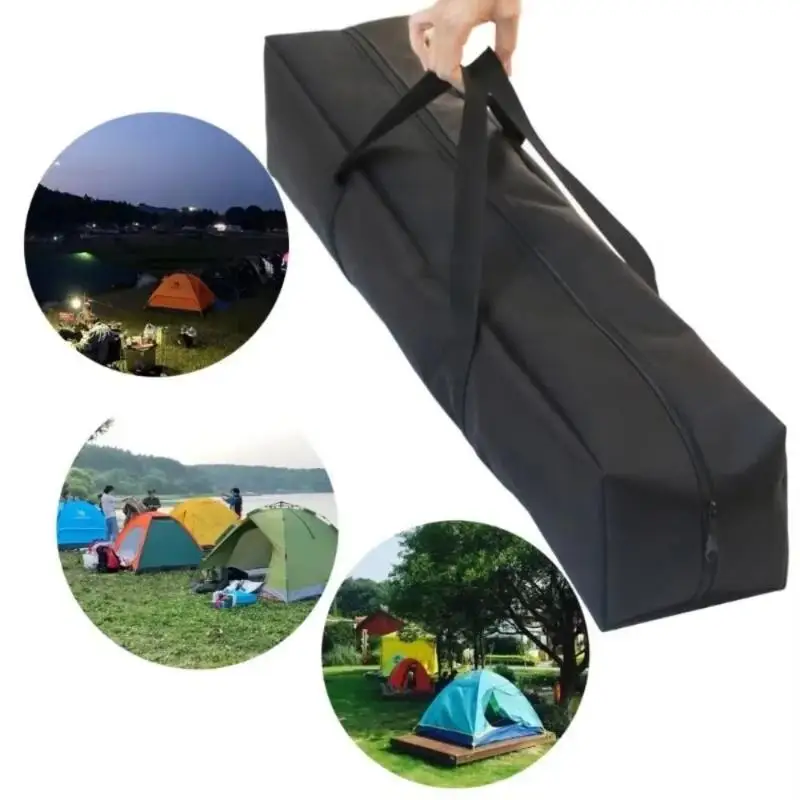 Leinwand-Tentstangentasche, große Kapazität, wasserdichte Zelt-Aufbewahrungstasche, Camping-, Picknick- und Reisezubehör – Detail 2