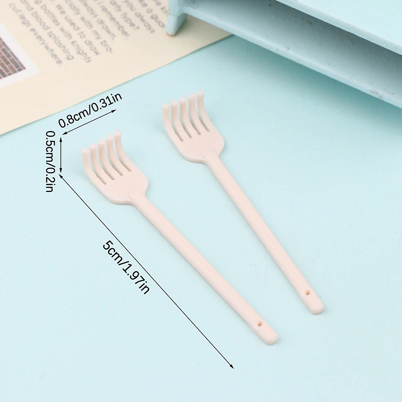 [JN] 2 pièces 1:12 maison de poupée Miniature Mini grattoir arrière modèle accessoires de décoration jouets