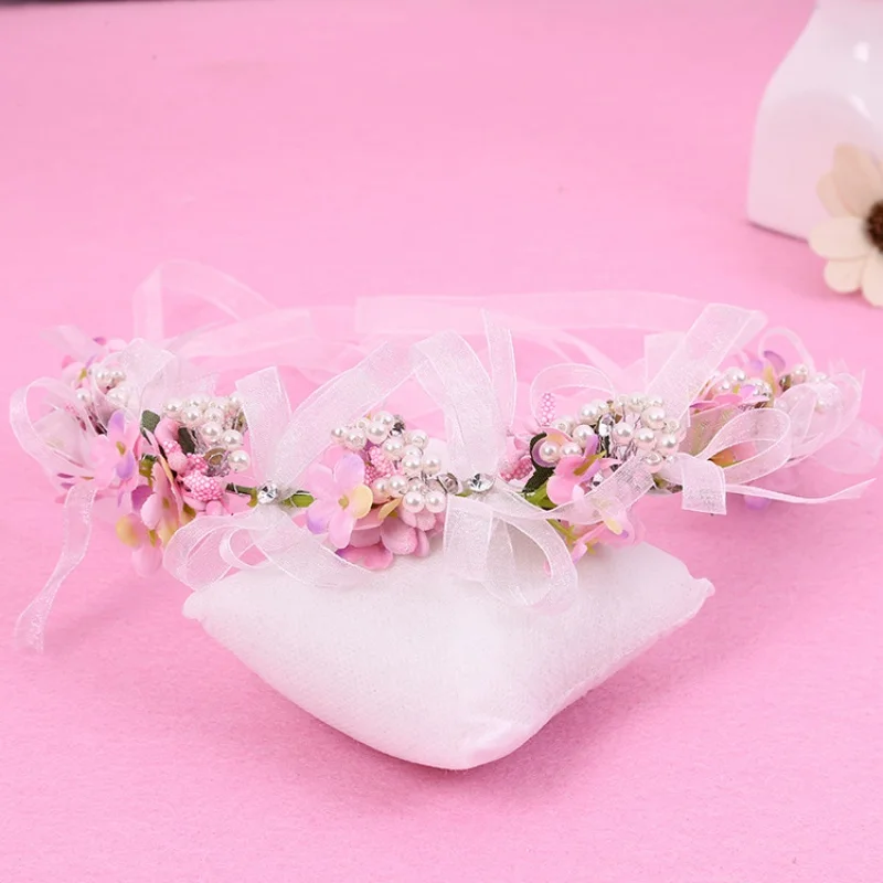 Baroque Trendy Pearl Handmade Hairband Headband Tiara For Women Prom Bridal Wedding Hair Accessories Jewelry Band Headband Gift