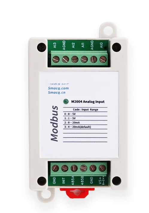 Modbus acquisition module M2000 analog 4-20mA voltage and current input to TCP network port RS485