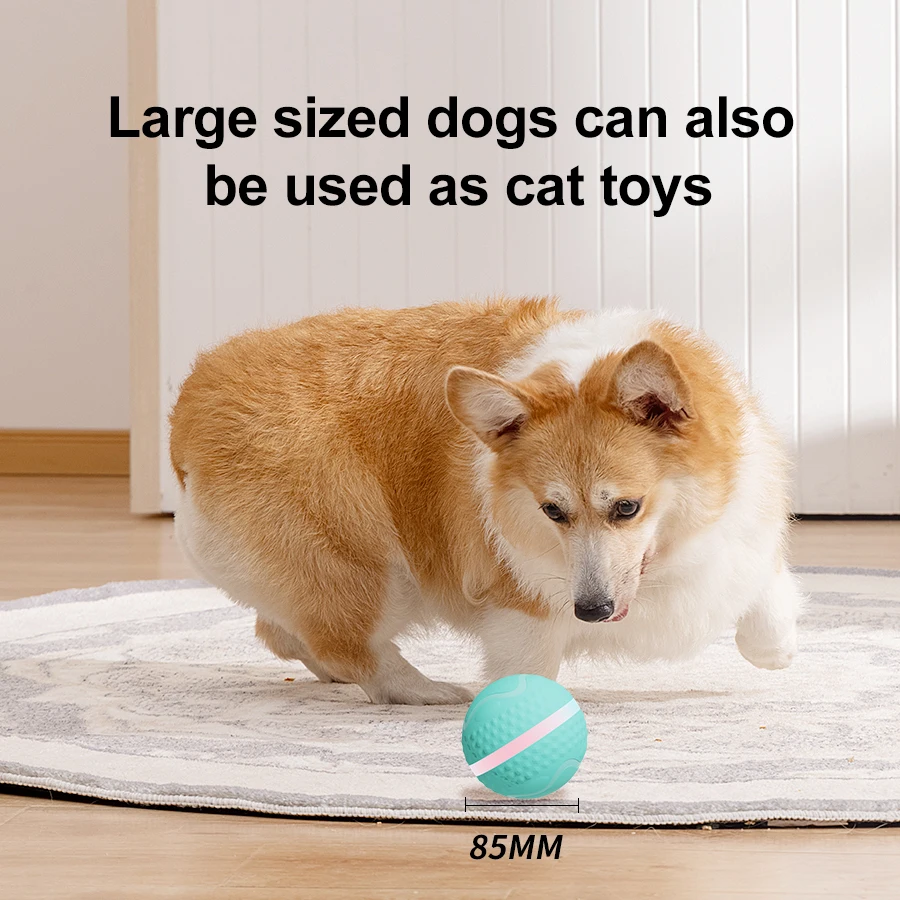 Smart Interactive Pet Dog Chew Toys Ball Electronic USB ricaricabile Luxury TPU Pet Dog Ball Toys