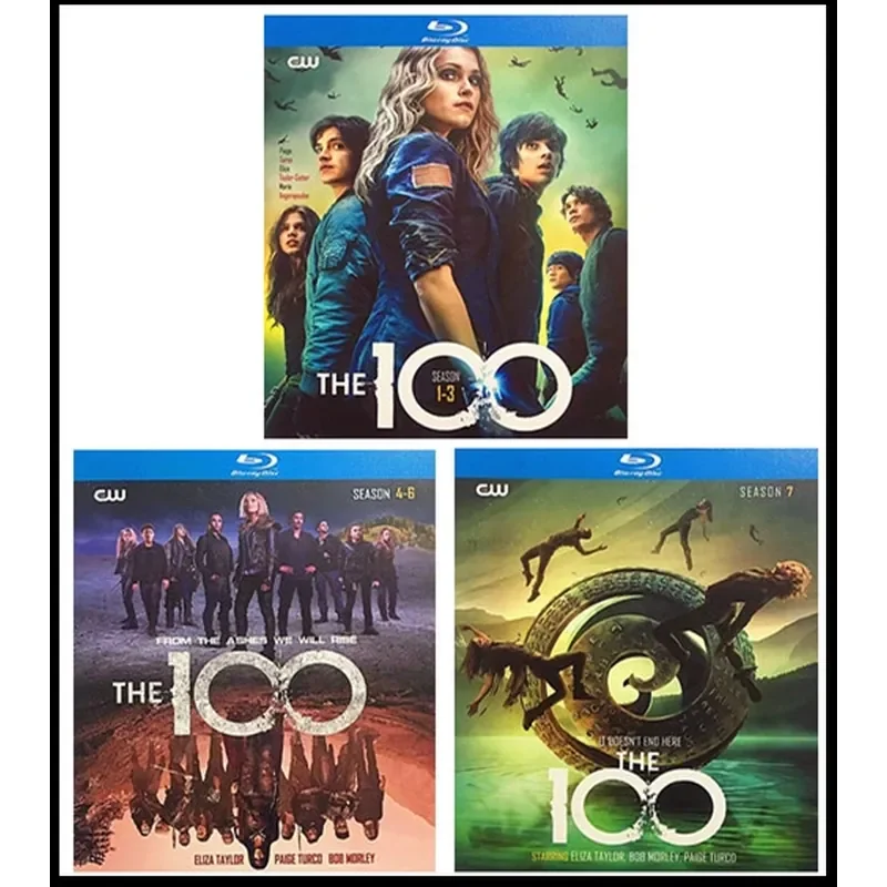 

BD Blu-ray Disc Sci-Fi Adventure American Drama Earth Hundred Seasons 1-7 1080P Uncut Full Version 23 Disc Box