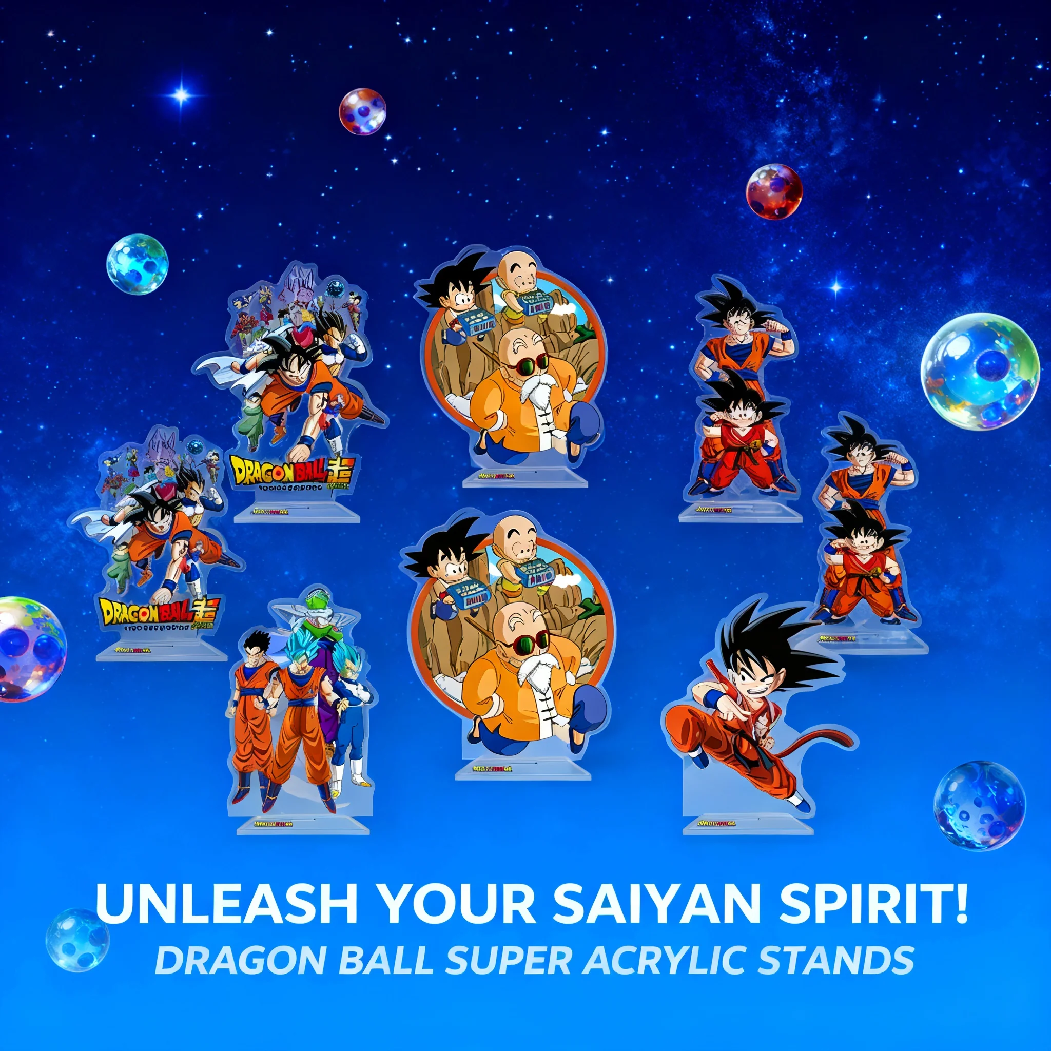 

Акриловая подставка Dragon Ball: двусторонняя аниме-фигурка высокого разрешения, настраиваемая, оптовая продажа, коллекционный товар для дистрибьюторов