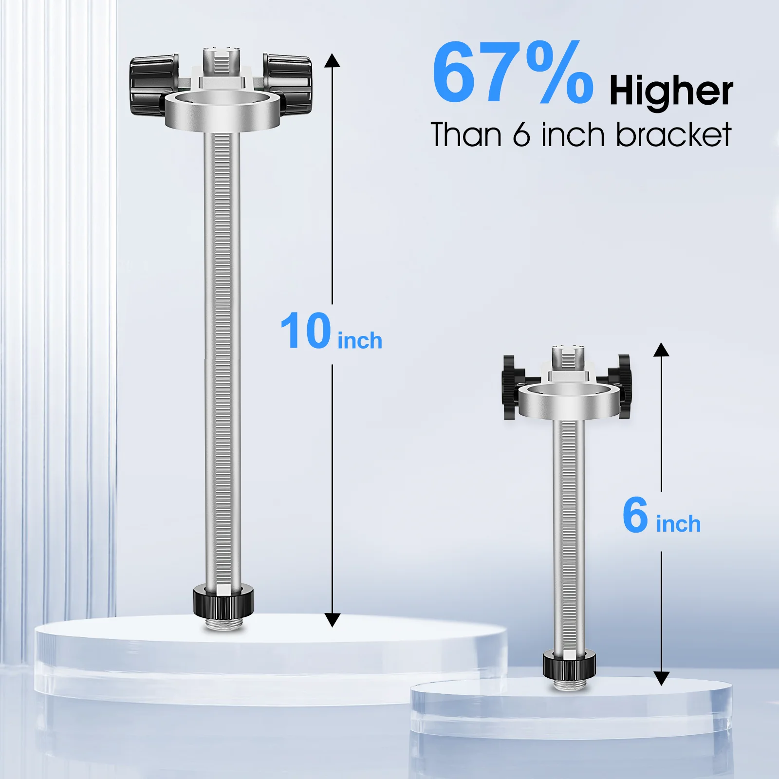 TOMLOV Digital Microscope Stand BR01 Universal Adjustable Holder Desktop Support Bracket for Max 1.38\