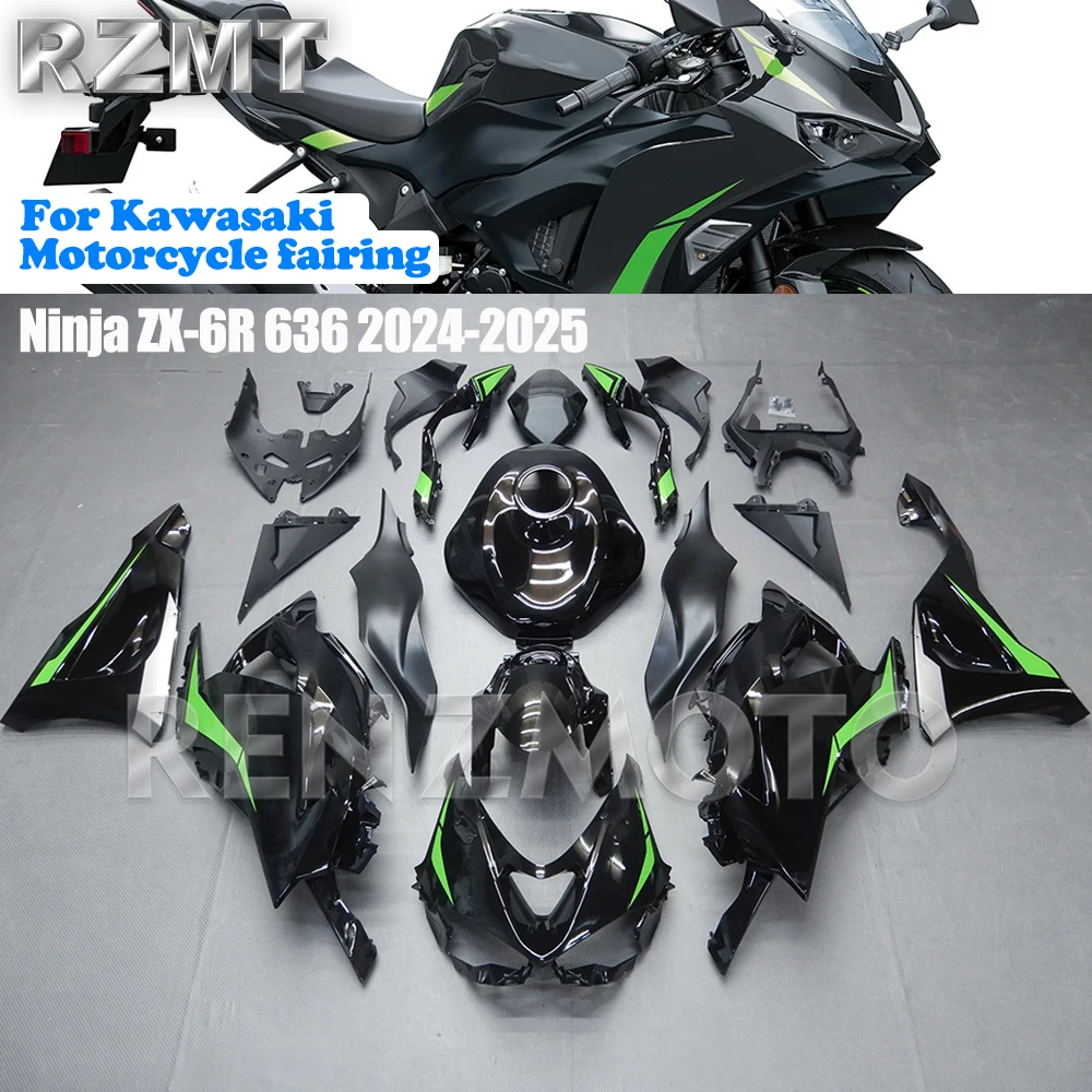 

Комплект обтекателей для мотоцикла, пластиковый комплект для Kawasaki Ninja ZX-6R 636 2024 2025, аксессуары, ABS, литьевой кузов ZX 6R 24 25