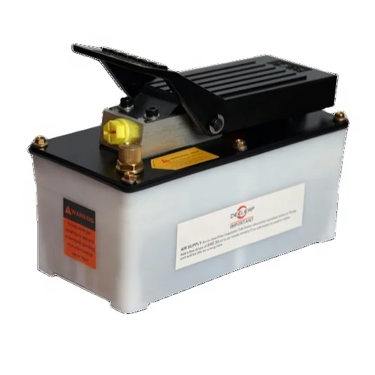 DEELEAP Cheap Stock 700Bar Portable Single-Acting Hydraulic Bench Pump 10000psi Air-Driven Foot Lift Pump PAS11 Certified