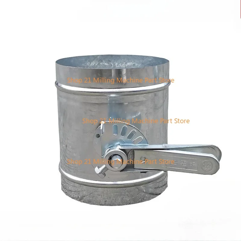 1PC 100mm 120mm 150mm 200mm Galvanized Iron Sheet Duct Damper Manual Air Volume Control Valve Butterfly Valves for Spiral Duct
